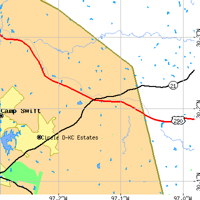 Zip code 78659 close-up map
