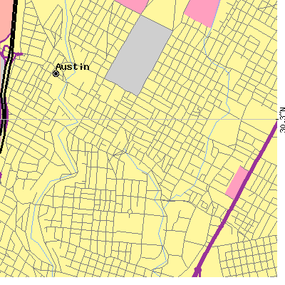Zip code 78705 close-up map