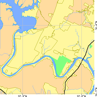 Zip code 78730 close-up map