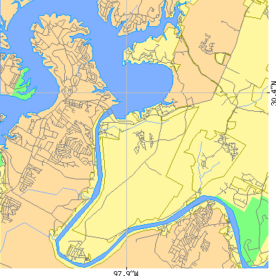 Zip code 78732 close-up map