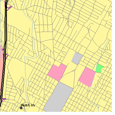 Zip code 78756 close-up map