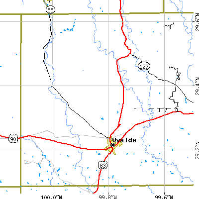 Zip code 78801 close-up map