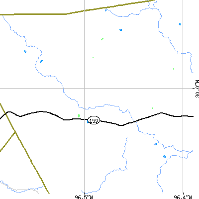 Zip code 78944 close-up map