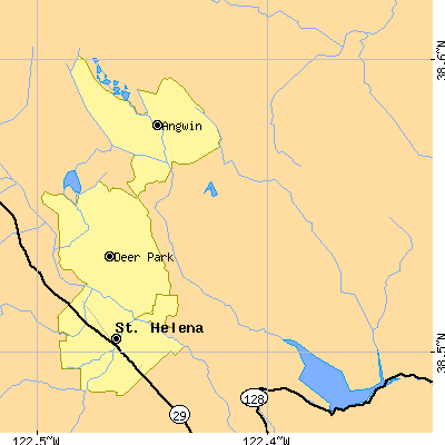 Zip code 94508 close-up map