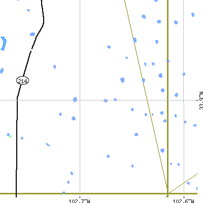 Zip code 79320 close-up map