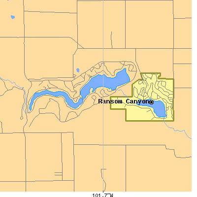 Zip code 79366 close-up map