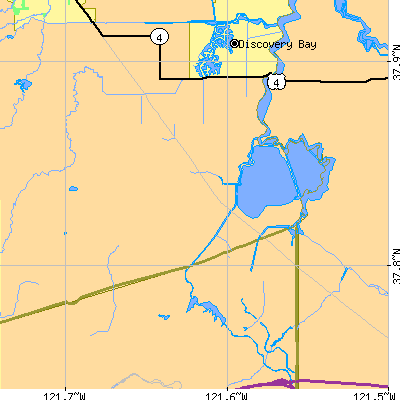 Zip code 94514 close-up map