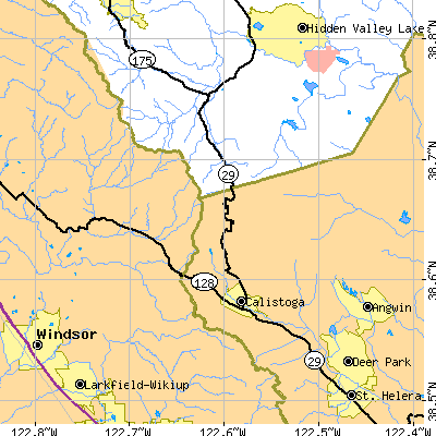 Zip code 94515 close-up map