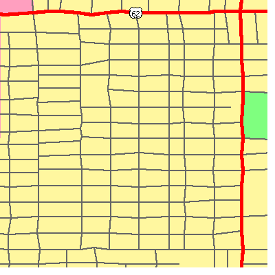 Zip code 79411 close-up map