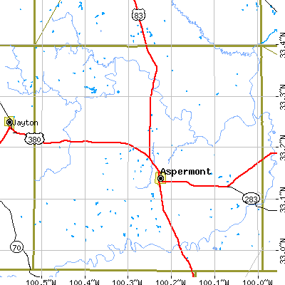 Zip code 79502 close-up map