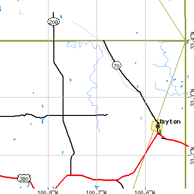 Zip code 79518 close-up map