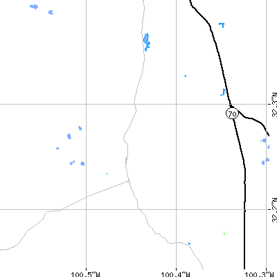 Zip code 79535 close-up map