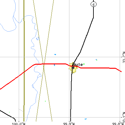 Zip code 79547 close-up map
