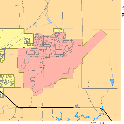Zip code 94535 close-up map