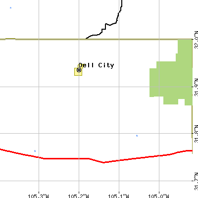 Zip code 79837 close-up map
