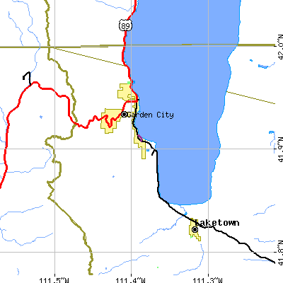 Zip code 84028 close-up map
