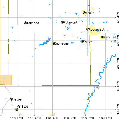 Zip code 84052 close-up map