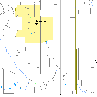 Zip code 84053 close-up map