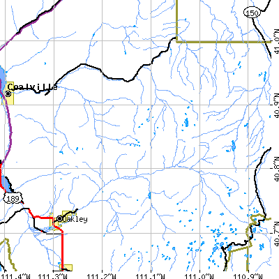 Zip code 84055 close-up map