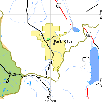 Zip code 84060 close-up map