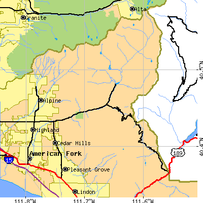 Zip code 84062 close-up map