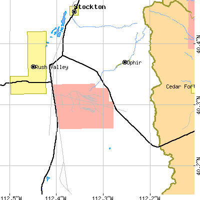 Zip code 84071 close-up map