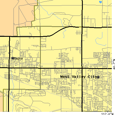 Zip code 84128 close-up map