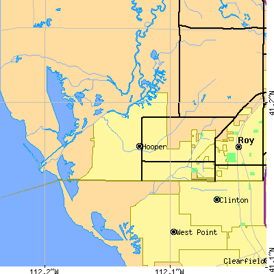 Zip code 84315 close-up map