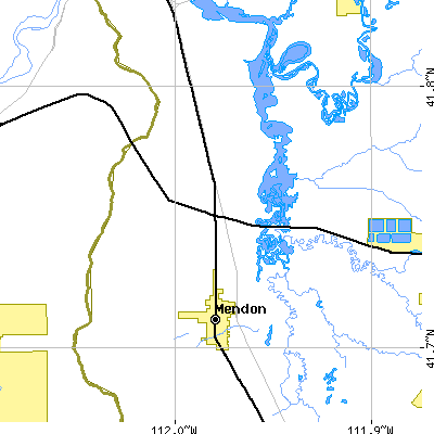 Zip code 84325 close-up map