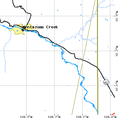 Zip code 84510 close-up map
