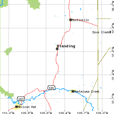 Zip code 84511 close-up map