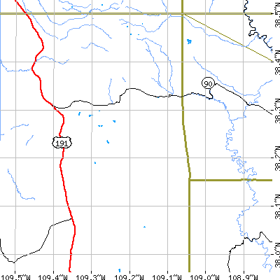 Zip code 84530 close-up map