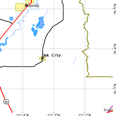 Zip code 84649 close-up map