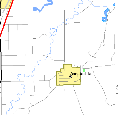 Zip code 84711 close-up map