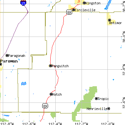 Zip code 84759 close-up map