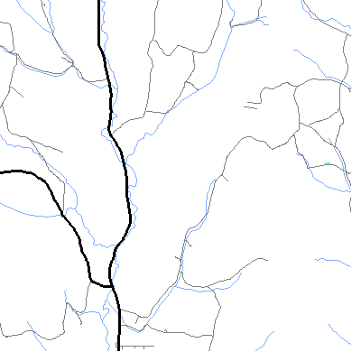 Zip code 05041 close-up map