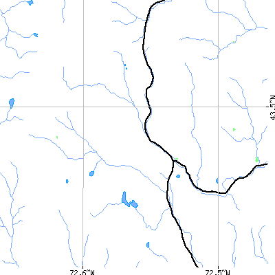 Zip code 05062 close-up map