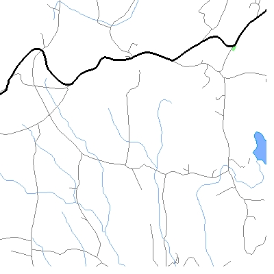 Zip code 05344 close-up map
