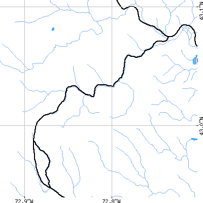 Zip code 05355 close-up map