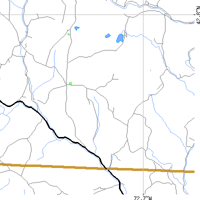 Zip code 05358 close-up map