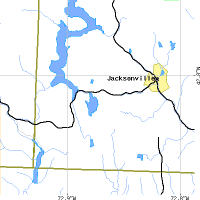 Zip code 05361 close-up map