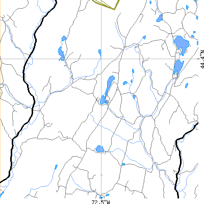Zip code 05648 close-up map