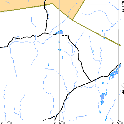 Zip code 05652 close-up map