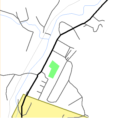 Zip code 05664 close-up map