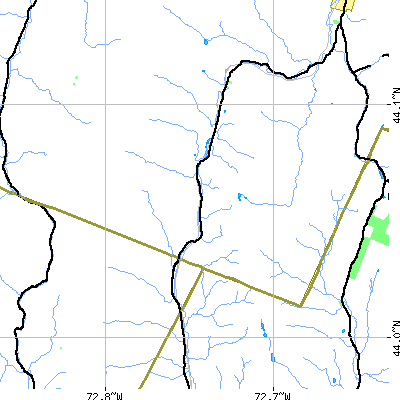 Zip code 05669 close-up map