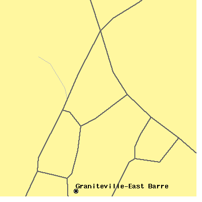 Zip code 05678 close-up map