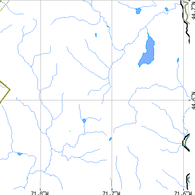Zip code 05840 close-up map