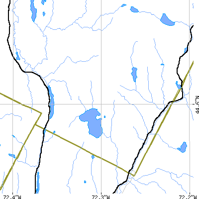 Zip code 05841 close-up map