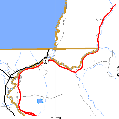 Zip code 05902 close-up map