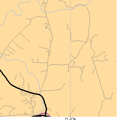 Zip code 20129 close-up map
